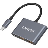 CANYON hub DS-3 3in1 USB-C Dark Grey