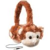 Animalz Furry Retractable Volume Limiting Over-the-Ear Headphones - Monkey