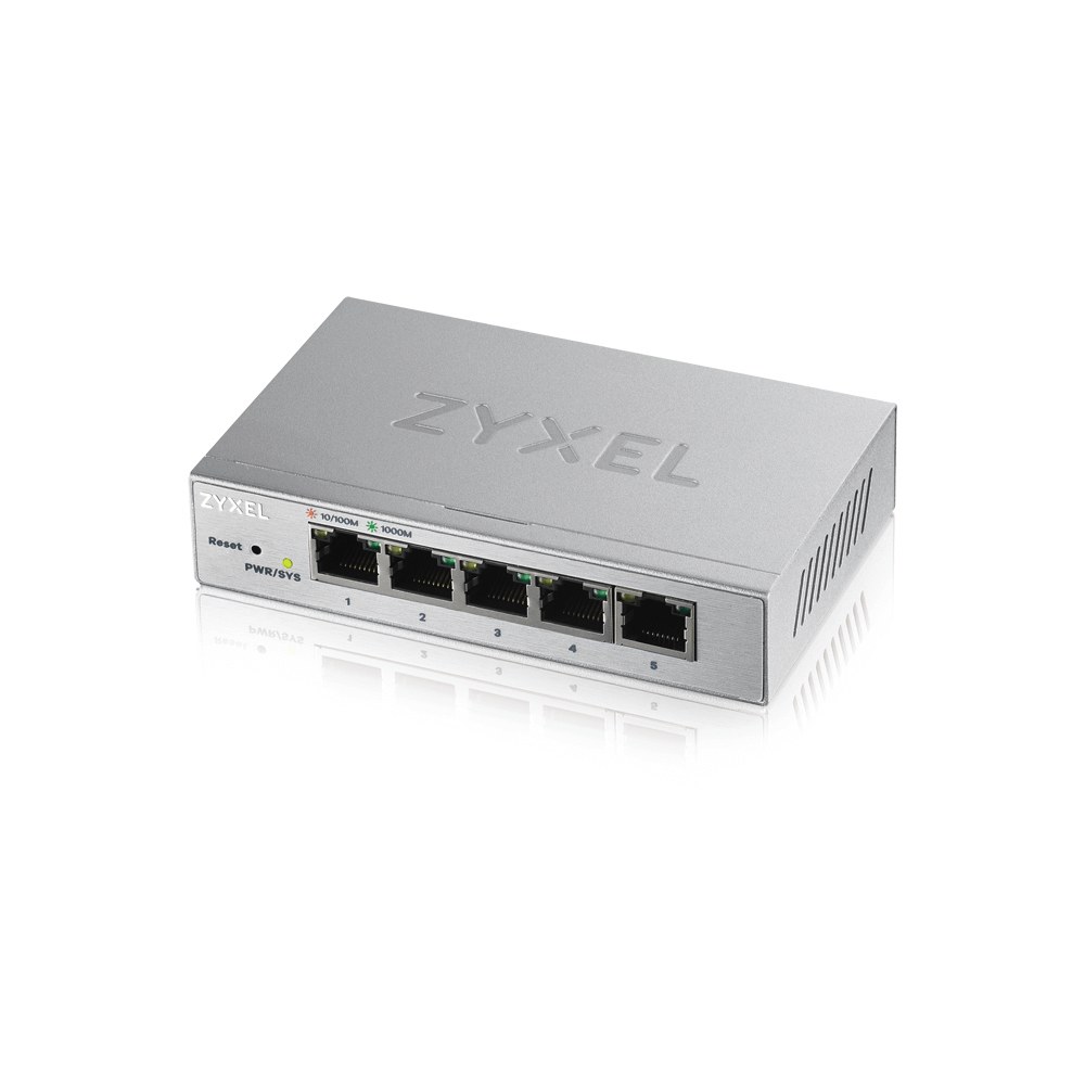 Zyxel GS1200-5, 5 Port Gigabit webmanaged Desktop Switch