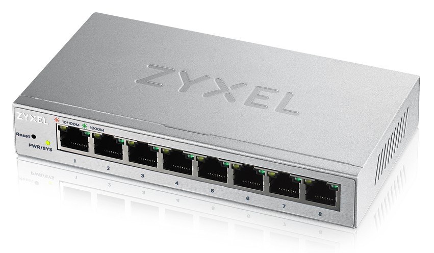 Zyxel Networks GS1200-8, 8 Port Gigabit webmanaged Desktop S