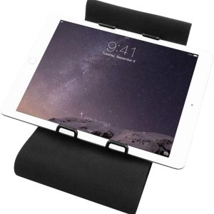Macally - Car Headrest Strap Compatible with Apple iPad and Tablets Holder - Black