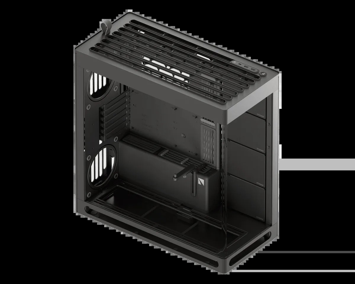 Aerocool HAVN HS 420 Base Edition Black EATX case - Supports up to 11 fans (0 incl) - 4x 3.5'' or 8x 2.5'' - 420mm Radiator.