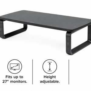 Kensington Monitor Stand Plus for Wide Monitors up to 27" with Smartfit - Black