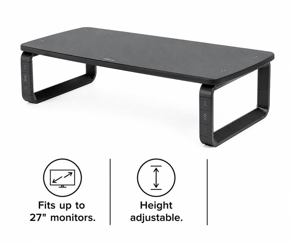 Kensington Monitor Stand Plus for Wide Monitors up to 27" with Smartfit - Black