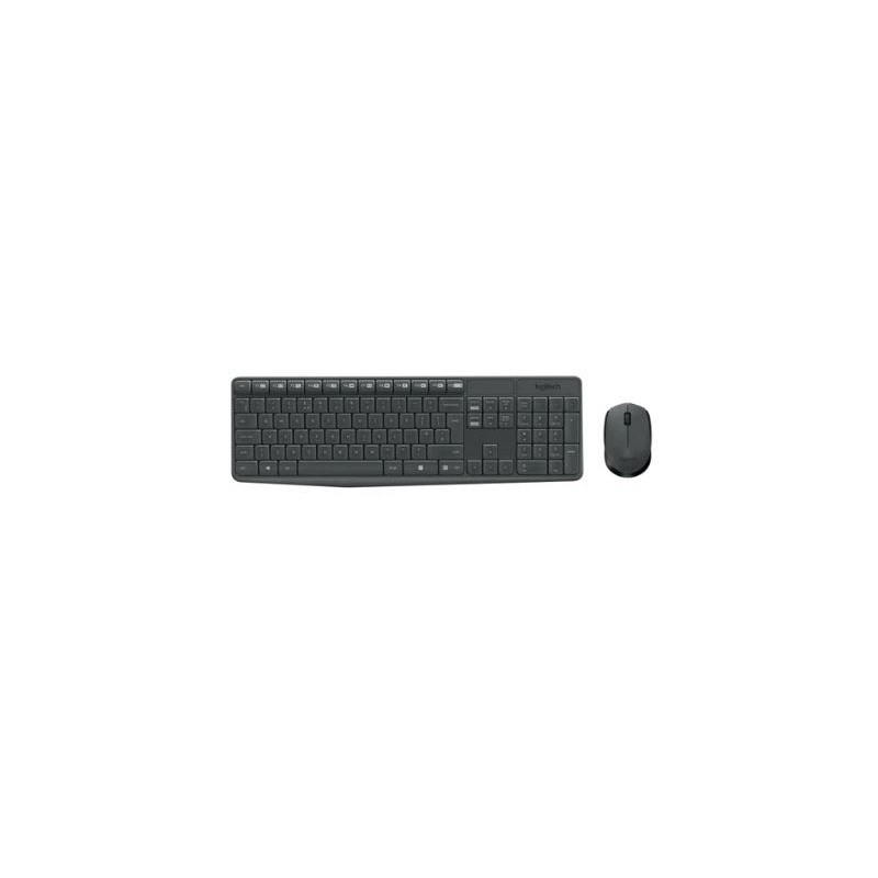 920-007931 - LOGI MK235 Wireless Keyboard and Mouse Combo - GREY - (GREY KEYS GREY BTM)