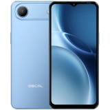 OSCAL Flat 3C LTE Smartphone, 6.65'' HD+ IPS 720*1612 90Hz, Quad-core T310 up to 2.0GHz, 4GB/32GB, Camera: Rear 32MP, Front 12MP, Wi‑Fi 5, BT5.0, 5000mAh Battery, Android 16, Blue