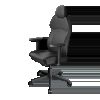 Thunderx3 SOLO 360 Ergonomic Chair - Modern Black (TEGC-2083101.11).