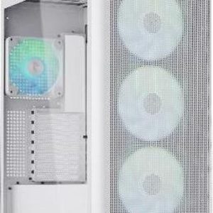 APNX C1-R premium White mid-tower ATX case - 4x PWM ARGB Fan Included - 3x2.5'' or 3x 3.5'' - 360mm radiator - BTF Compatible.