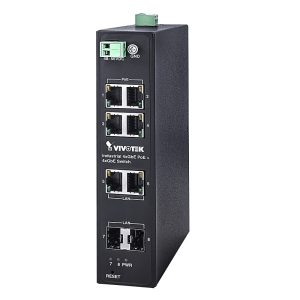 VIVOTEK Industrial POE Switch 4x GE POE; 2x GE; 2x SFP; No Power Supply