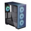 APNX C1-R ChromaFlair Mid-Tower ATX Case – 4x PWM ARGB Fans, 360mm Radiator Support
