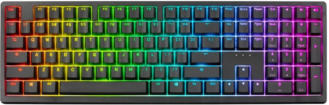 Ducky Zero 6108 Wireless Mechanical Keyboard – RGB, Cherry MX2A Speed Silver