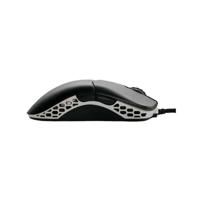 Ducky Mouse Feather Black and White - Huano Blue switches; PixArt sensor; 16000 DPI.