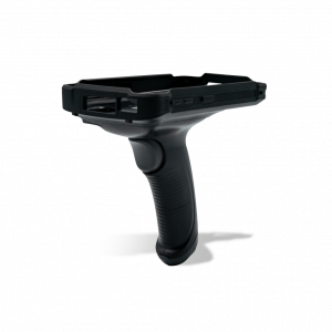Pistol grip for MT90 with window for rear camera.