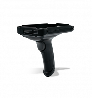 Pistol grip for MT90 with window for rear camera.